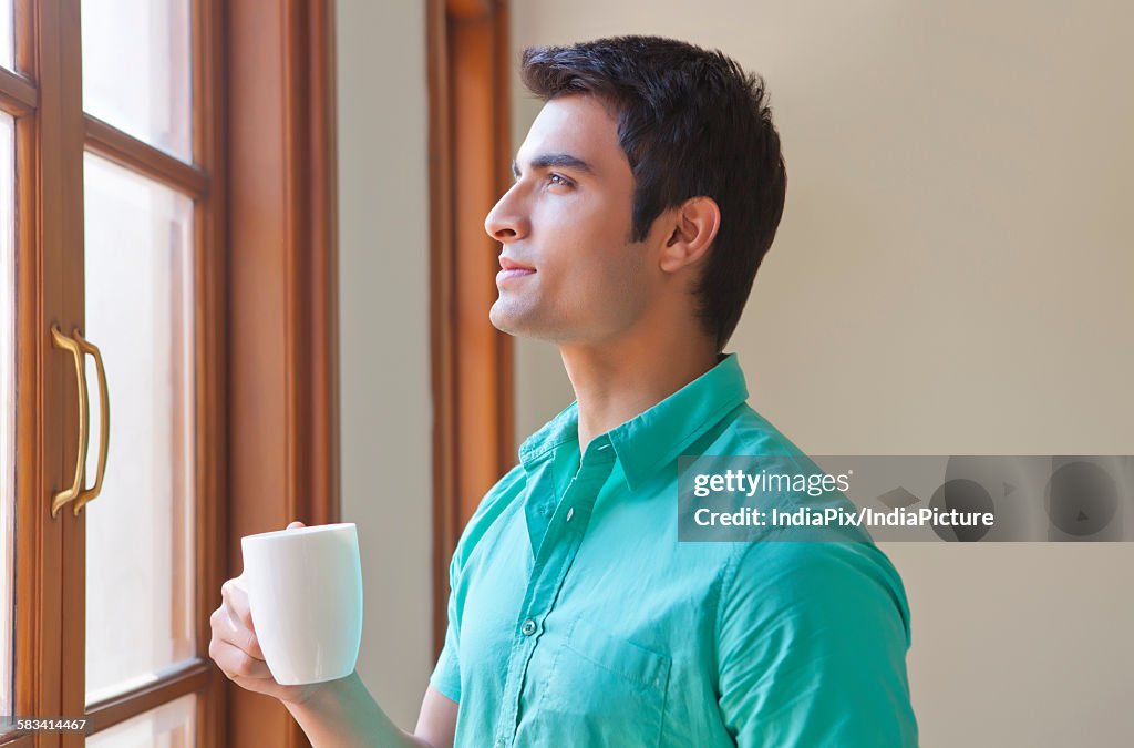 Man with a mug of tea