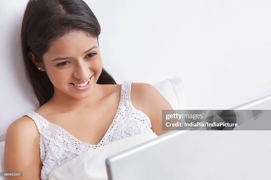 Girl with laptop