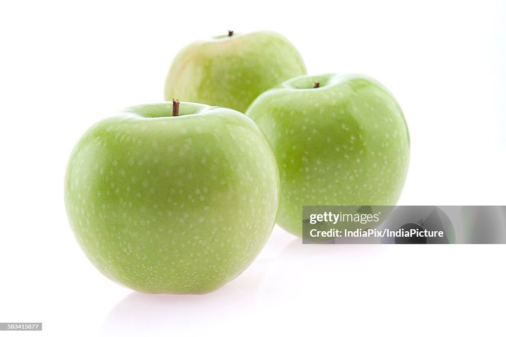 Close-up of green apples