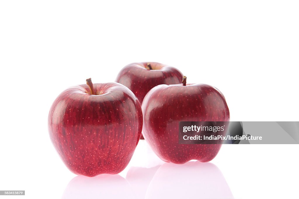 Close-up of red apples