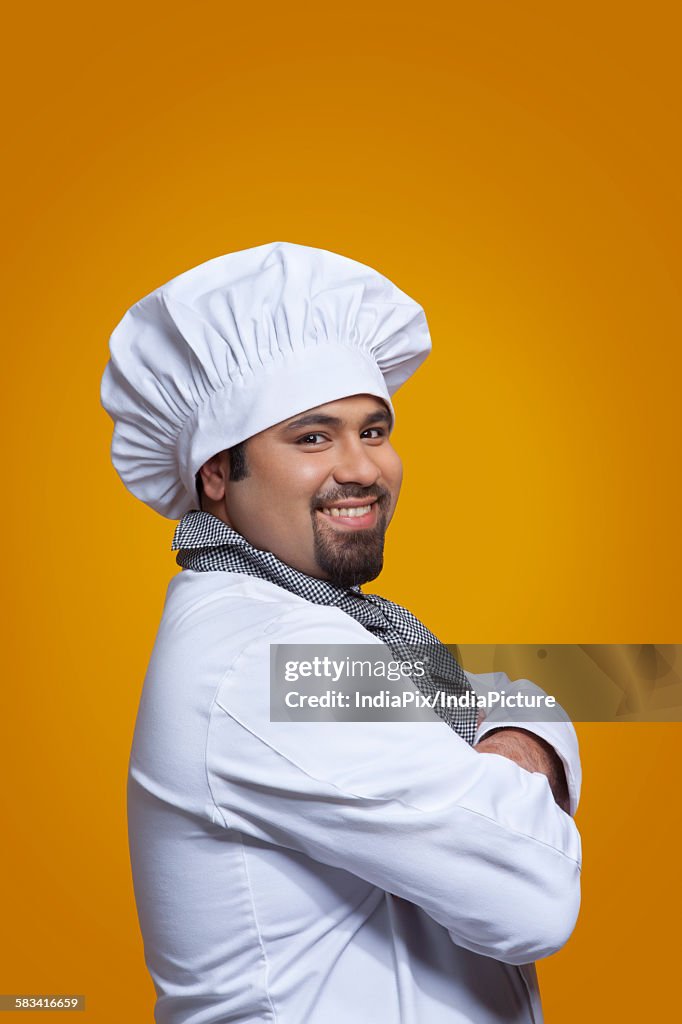 Portrait of chef smiling