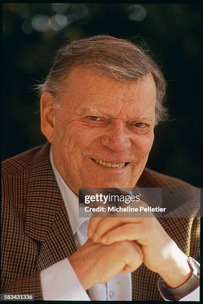 Eddie Constantine attends the 44th Cannes Film Festival for the premier of Europa by Danish director, Lars von Trier.