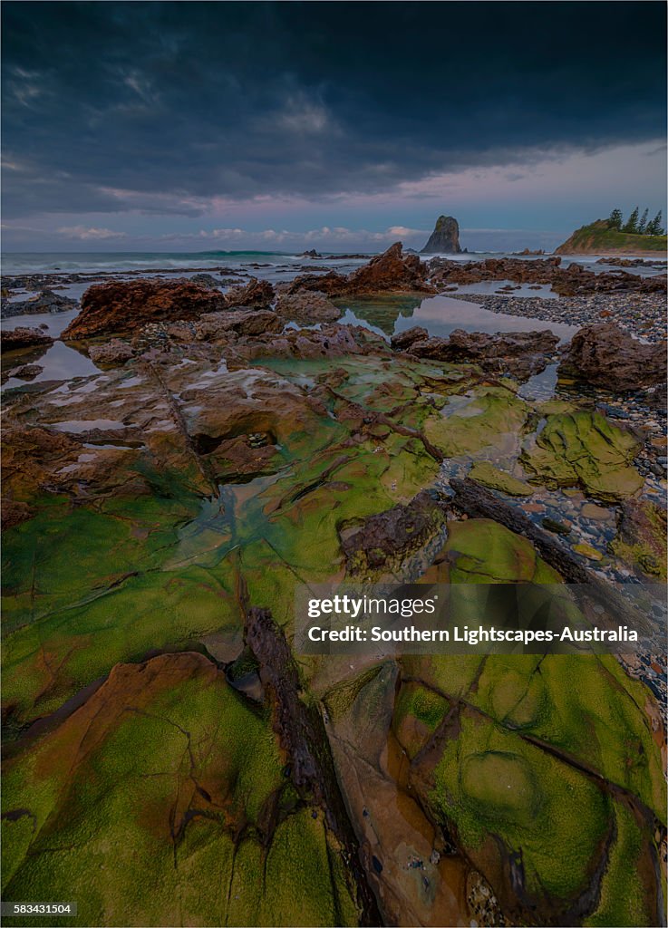 Coastal view at Narooma, southern coastline of New South Wales, Australia.