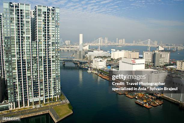 tokyo harbour - brajeul sylvain stock-fotos und bilder