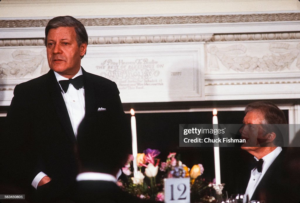 Chancellor Schmidt And President Carter