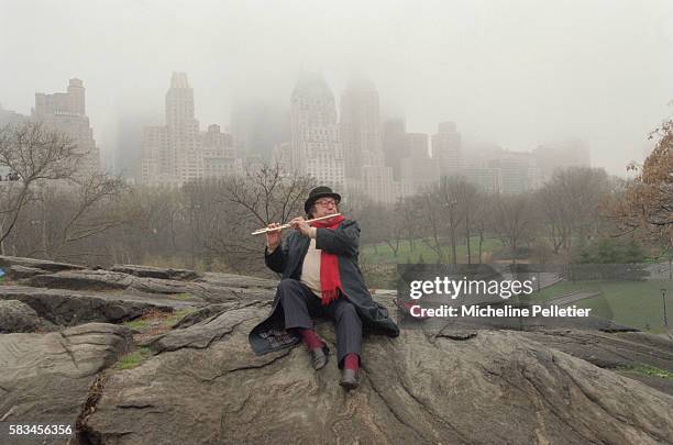 French Comedian Raymond Devos in Central Park