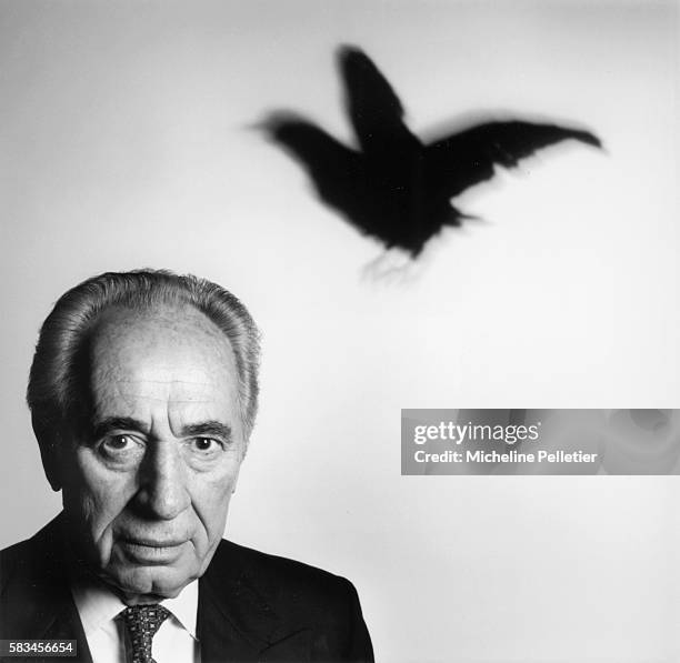 Israeli statesman Shimon Peres , 12th June 1998. Peres was a joint winner of the 1994 Nobel Peace Prize for his work towards peace in the Middle-East.