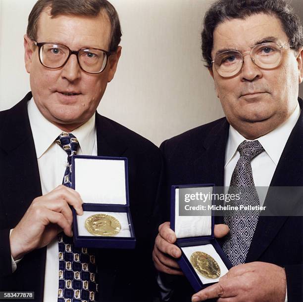 David Trimble and John Hume , 1998 Nobel Peace Prize.
