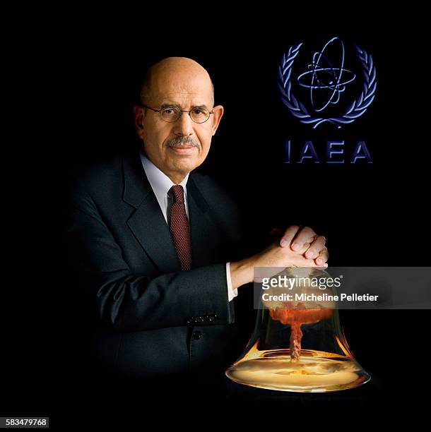 Director General of the International Atomic Energy Agency Mohamed El Baradei, winner of the 2005 Peace Nobel Prize.