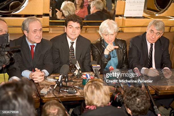 French politician Françoise de Panafieu representing the French political party, the UMP, in the municipal elections, after the withdrawal of Claude...