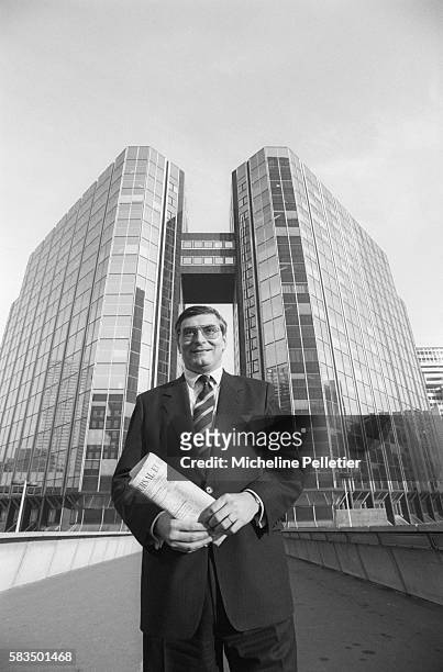 Jean-Louis Beffa, the Chairman and Chief Executive Officer of Saint-Gobain, stands outside an office building in La Defense, Paris. Saint-Gobain...