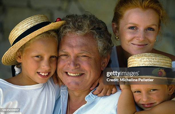 French TV Host Jacques Martin on Holiday