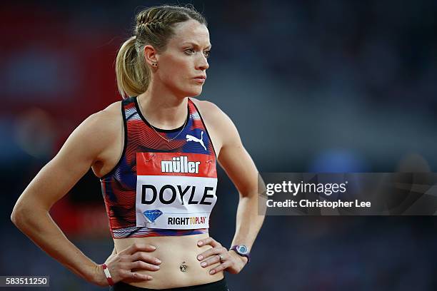 Eilidh Doyle of Great Britain during Day One of the Muller Anniversary Games at The Stadium - Queen Elizabeth Olympic Park on July 22, 2016 in...