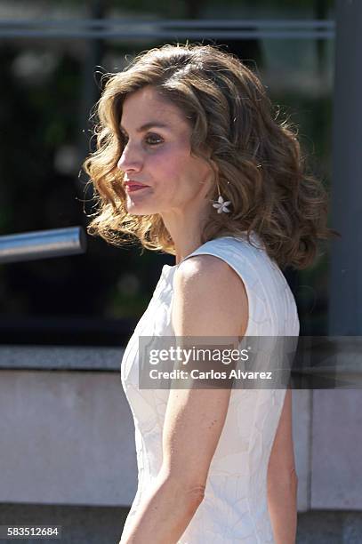 Queen Letizia of Spain attends the XXV FEDEPE awards ceremony at Retiro Park on July 26, 2016 in Madrid, Spain.