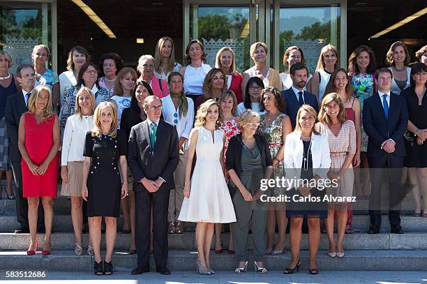 Queen Letizia of Spain attends the XXV FEDEPE awards ceremony at Retiro Park on July 26, 2016 in Madrid, Spain.