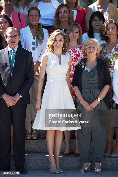 Queen Letizia of Spain attends the XXV FEDEPE awards ceremony at Retiro Park on July 26, 2016 in Madrid, Spain.