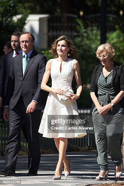 Queen Letizia of Spain attends the XXV FEDEPE awards ceremony at Retiro Park on July 26, 2016 in Madrid, Spain.