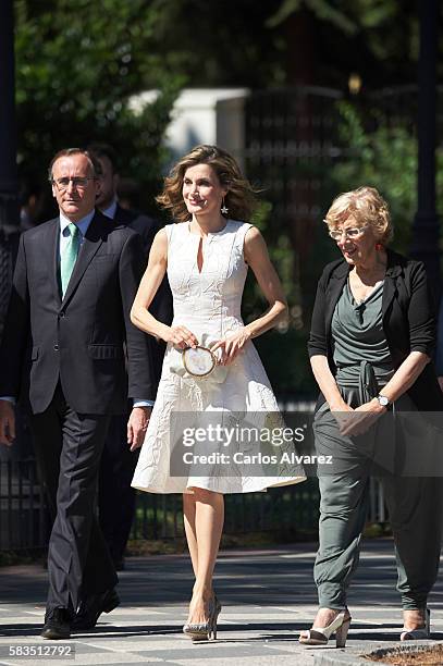 Queen Letizia of Spain attends the XXV FEDEPE awards ceremony at Retiro Park on July 26, 2016 in Madrid, Spain.