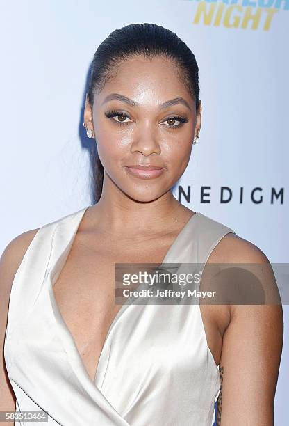 Actress Bria Murphy attends the premiere of Cinedigm's 'Amateur Night' at ArcLight Cinemas on July 25, 2016 in Hollywood, California.
