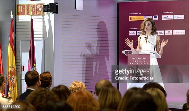 Queen Letizia of Spain attends the XXV FEDEPE awards ceremony at Retiro Park on July 26, 2016 in Madrid, Spain.
