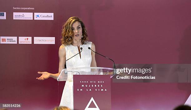 Queen Letizia of Spain attends the XXV FEDEPE awards ceremony at Retiro Park on July 26, 2016 in Madrid, Spain.