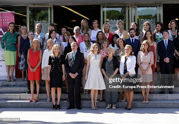 Queen Letizia of Spain Attends FEDEPE Awards at Cecilio Rodriguez gardens on July 26, 2016 in Madrid, Spain.