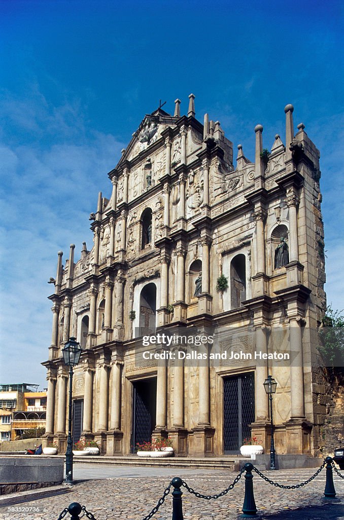 Portuguese ruins of St Paul, Macau, China