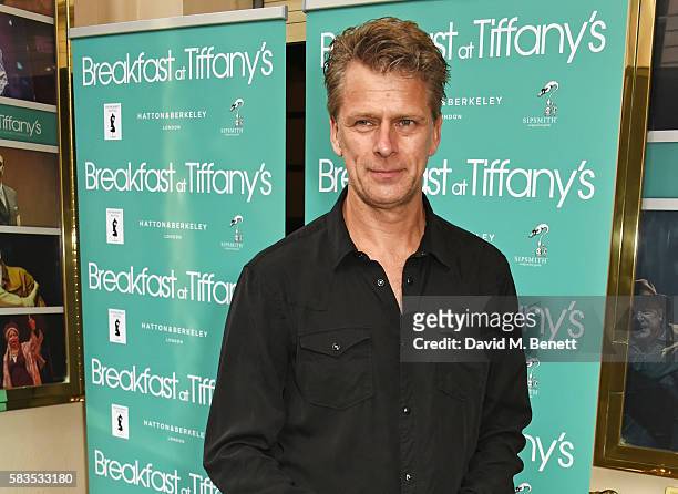 Andrew Castle arrives at the press night performance of "Breakfast at Tiffany's" at the Theatre Royal Haymarket on July 26, 2016 in London, England.