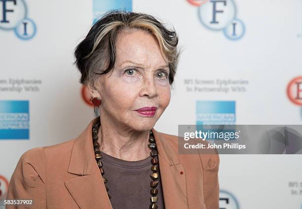 Leslie Caron introduces "La Regle Du Jeu" as part of the BFI Screen Epiphany seires at BFI Southbank on July 26, 2016 in London, England.