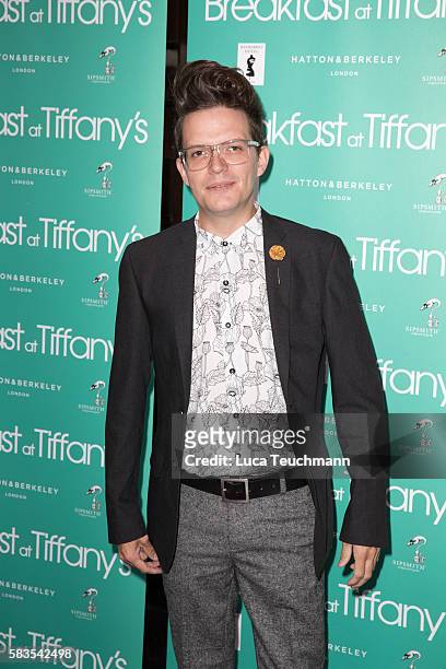 David Morgan arrives for the opening night of Breakfast at Tiffany at Theatre Royal on July 26, 2016 in London, England.