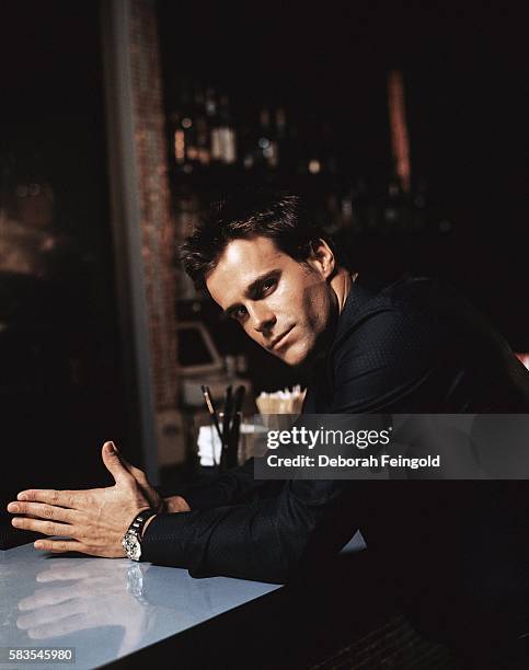 Deborah Feingold/Corbis via Getty Images) NEW YORK Actor Cameron Mathison poses for a portrait in a restaurant in February 2001 in New York, New York.