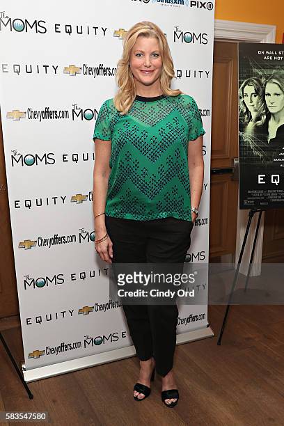 Actress Anna Gunn attends The Moms Mamarazzi screening of 'Equity' at Crosby Street Theater on July 26, 2016 in New York City.