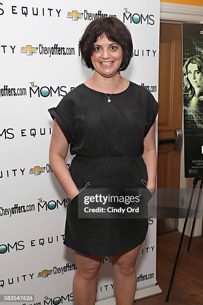 Writer Amy Fox attends The Moms Mamarazzi screening of 'Equity' at Crosby Street Theater on July 26, 2016 in New York City.