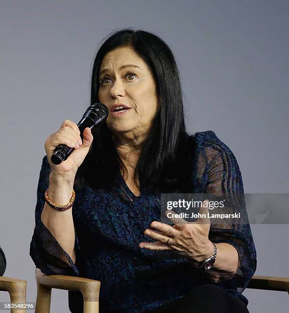 Barbara Kopple speaks onstage during Apple Store Soho presents Meet The Filmmakers: Sharon Jones and Barbara Kopple at Apple Store Soho on July 26,...