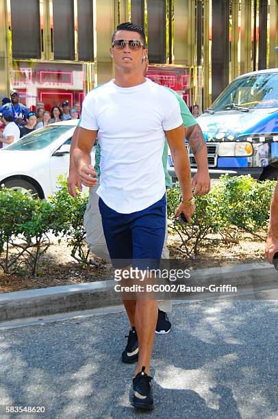 Cristiano Ronaldo is seen in Beverly Hills on July 26, 2016 in Los Angeles, California.
