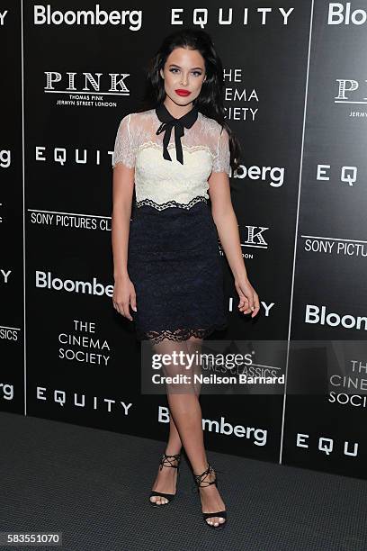 Mara Teigen attends a screening of Sony Pictures Classics' "Equity" hosted by The Cinema Society with Bloomberg and Thomas Pink at The Museum of...