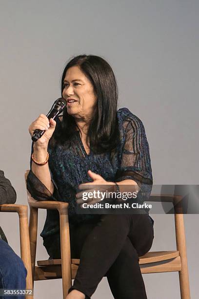 Director Barbara Kopple speaks on stage during Apple Store Soho presents meet the filmmakers: Sharon Jones and Barbara Kopple held at Apple Store...