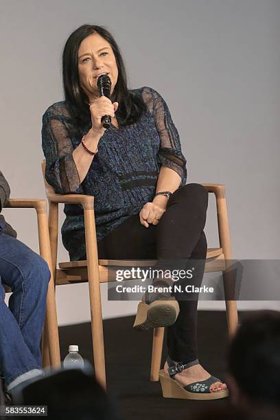 Director Barbara Kopple speaks on stage during Apple Store Soho presents meet the filmmakers: Sharon Jones and Barbara Kopple held at Apple Store...