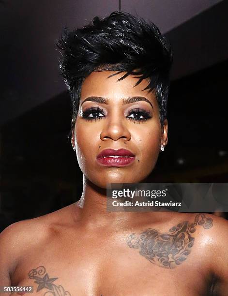 Singer Fantasia Barrino attends the release party for her new album 'The Definition Of...' at club No. 8 on July 26, 2016 in New York City.