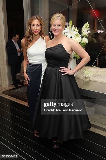 Actors Alysia Reiner and Anna Gunn attend the after party for Sony Pictures Classics' "Equity" screening hosted by The Cinema Society with Bloomberg...