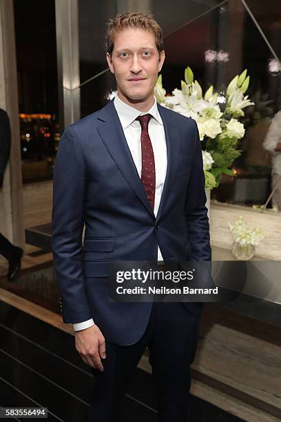 Samuel Roukin attends the after party for Sony Pictures Classics' "Equity" screening hosted by The Cinema Society with Bloomberg and Thomas Pink at...