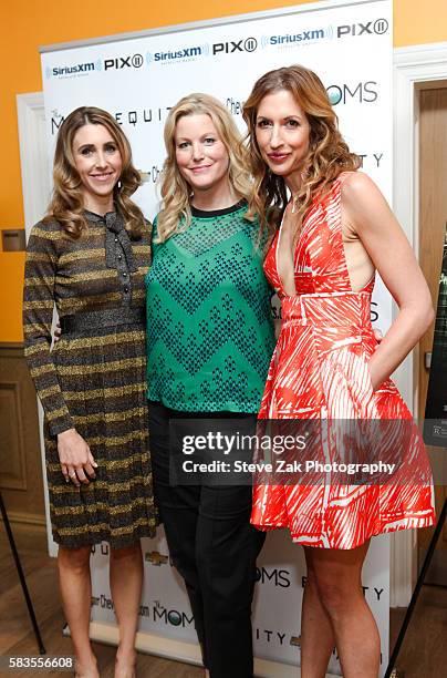 Sarah Megan Thomas, Anna Gunn and Alysia Reiner attend the Mamarazzi screening Of 'Equity' at Crosby Street Theater on July 26, 2016 in New York City.