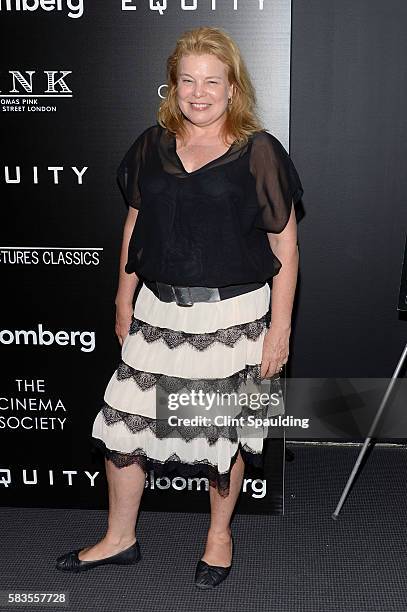 Catherine Curtin attends a Screening of Sony Pictures Classics' "Equity" hosted by The Cinema Society with Bloomberg & Thomas Pink at TBD on July 26,...