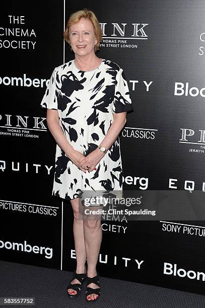 Eve Plumb attends a Screening of Sony Pictures Classics' "Equity" hosted by The Cinema Society with Bloomberg & Thomas Pink at TBD on July 26, 2016...