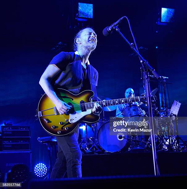 Thom Yorke of Radiohead performs at Madison Square Garden on July 26, 2016 in New York City.