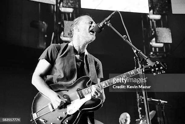 Thom Yorke of Radiohead performs at Madison Square Garden on July 26, 2016 in New York City.