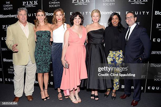 Tom Bernard, Sarah Megan Thomas, Alysia Reiner, Amy Fox, Anna Gunn, Meera Menon and Michael Barker attend a Screening of Sony Pictures Classics'...