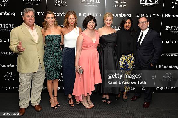 Tom Bernard, Sarah Megan Thomas, Alysia Reiner, Amy Fox, Anna Gunn, Meera Menon and Michael Barker attend a screening of Sony Pictures Classics'...