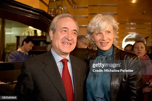 French politician Françoise de Panafieu representing the French political party, the UMP, in the municipal elections, after the withdrawal of Claude...