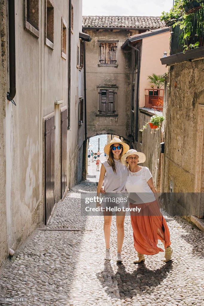 Mother & daughter on vacation